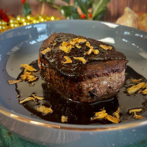 Tournedos met saus van eekhoorntjesbrood